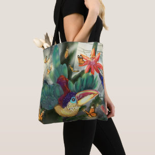 Bolso De Tela Curl Crested Aracari Toucan