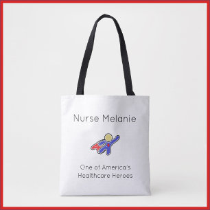 Bolso De Tela Curso de enfermería sanidad héroe Tote Bag