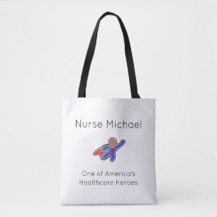 Bolso De Tela Curso de enfermería sanidad héroe Tote Bag