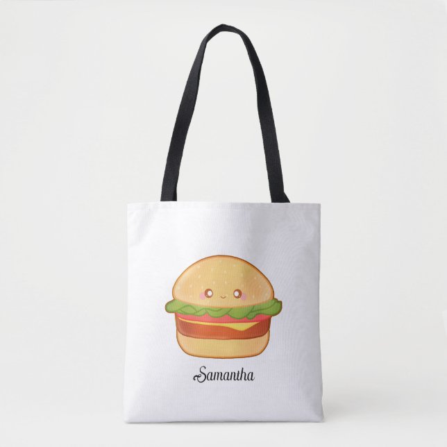 Bolso De Tela Curte Cheeseburger (Anverso)