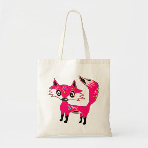 Bolso De Tela Curte Funky Pink Fox