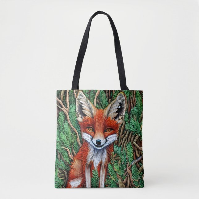 Bolso De Tela Curte Little Wilderness Fox (Anverso)