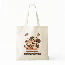 Curte Puppy & Kitten Hug - Adorable Diseño Kawaii