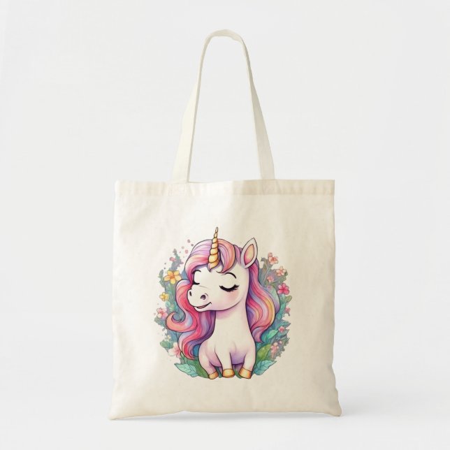 Bolso De Tela Curte Unicorn Guay Unicorn positivo (Frente)