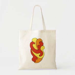 Bolso De Tela Curvas de abrazo (amarillo, rojo, Naranja)