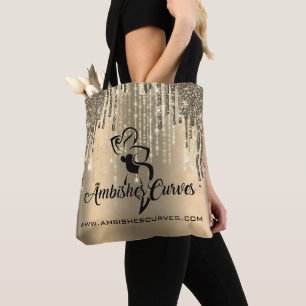 Bolso De Tela Curvas de moda de oro de Personalizado