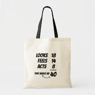 Bolso De Tela Custom Age Equation Funny Personalized Birthday 