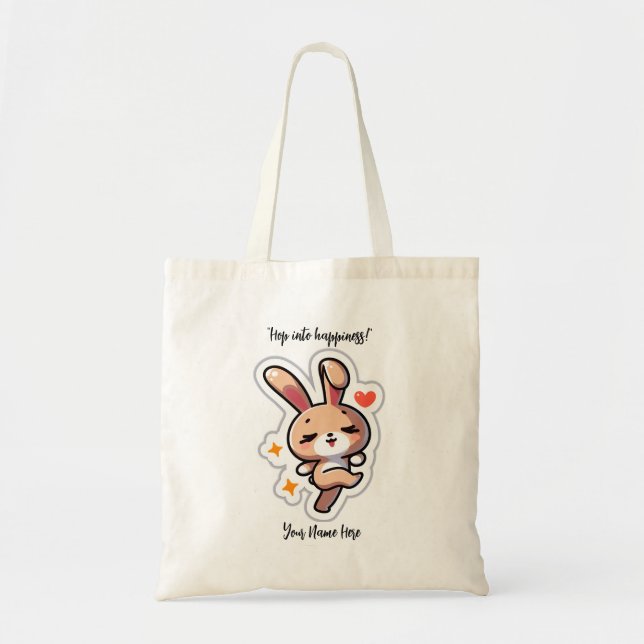 Bolso De Tela Custom Bunny (Frente)