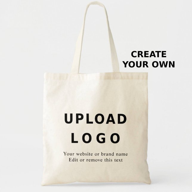 Bolso De Tela Custom Business Logo & Text – Editable Template (Subido por el creador)