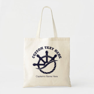 Bolso De Tela Custom Captain Boat Nautical Gift