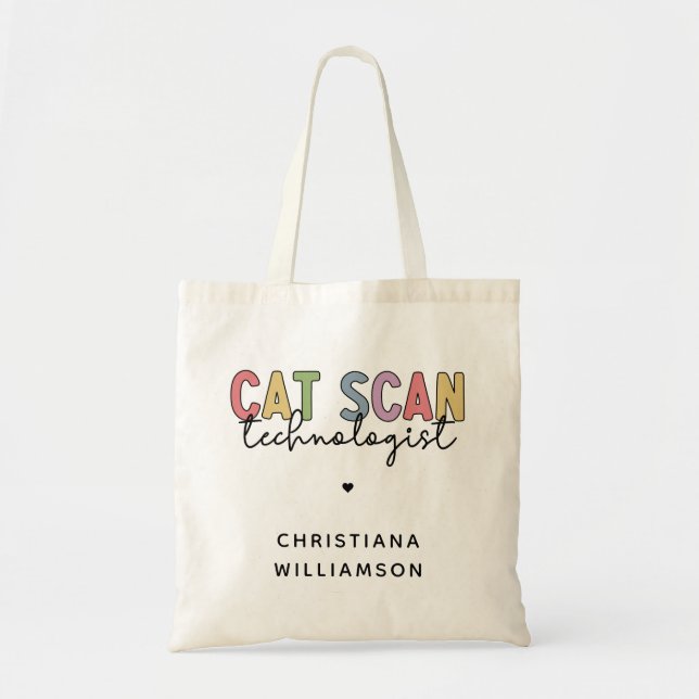 Bolso De Tela Custom CAT Scan Technologist CT Tech Gifts (Frente)