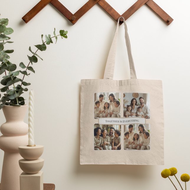 Bolso De Tela Custom Family Photo – Together Is Everything (Subido por el creador)