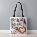 Bolso De Tela Custom Five Photo Personalized Double Sided<br><div class="desc">Carry your memories everywhere with this Custom Five Photo Personalized Double Sided Tote Bag. Featuring five of your favorite photos printed across both sides, this personalized tote combines modern design with everyday functionality. Perfect for shopping, travel, work, or gifting, it showcases your family moments, pets, or special occasions in a...</div>