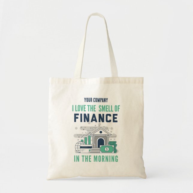 Bolso De Tela Custom Funny Finance  (Frente)