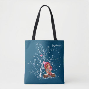 Bolso De Tela Custom Kid's Name Fun Christmas Gift Tote Bags