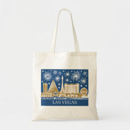 Bolso De Tela Custom Las Vegas Strip Skyline Vintage Cityscape