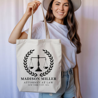 Bolso De Tela Custom Lawyer Tote Bag, New Lawyer Graduation Gift