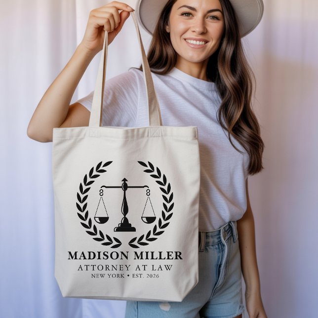 Bolso De Tela Custom Lawyer Tote Bag, New Lawyer Graduation Gift (Law school graduation gift, Gift for attorney lawyer, Birthday gift for lawyer, New job attorney bag)
