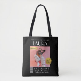 Bolso De Tela Custom Magazine Cover Bag, Modern Fashion Magazine