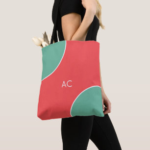 Bolso De Tela Custom Modern Coral Minimalist