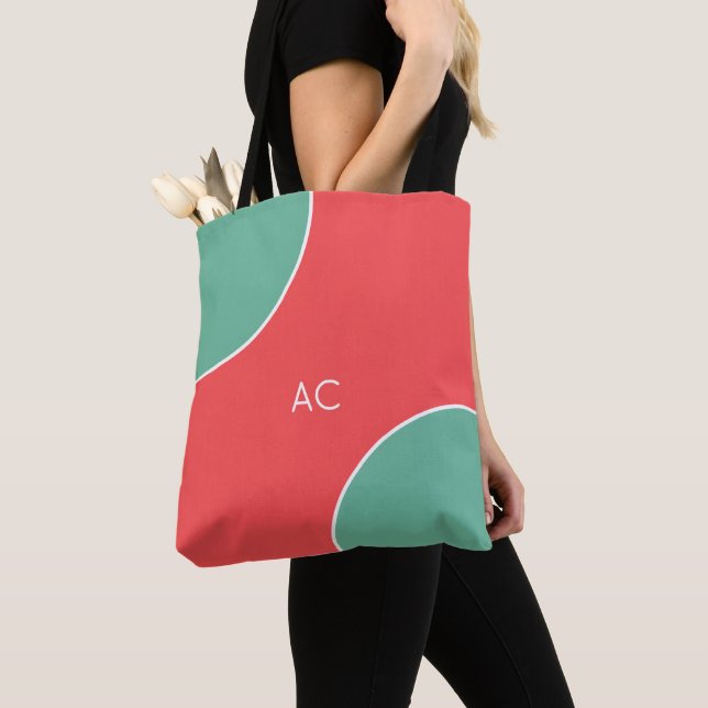 Bolso De Tela Custom Modern Coral Minimalist (Detalle)