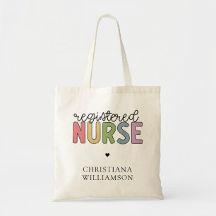 Bolso De Tela Custom Name Registered Nurse RN Nurse Graduation
