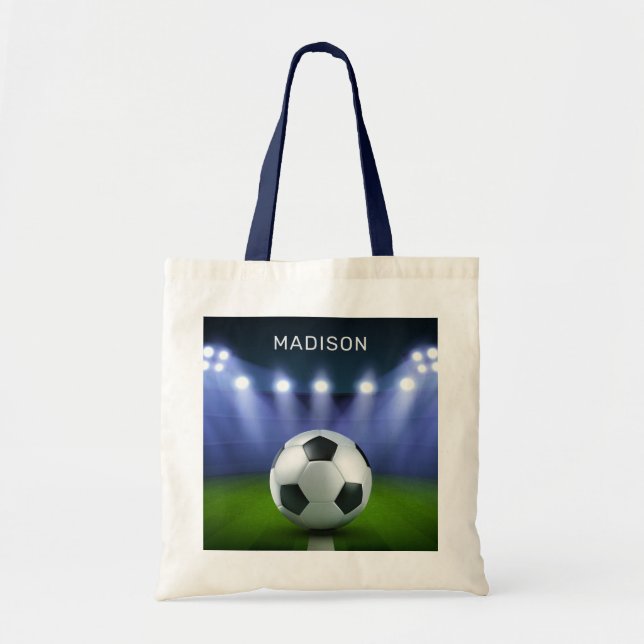 Bolso De Tela Custom name Soccer Stadium tote bags (Frente)