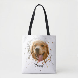 Bolso De Tela Custom Pet Photo Tote — Personalized Double-Sided