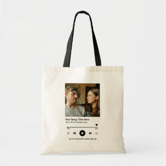 Bolso De Tela Custom Photo Music Player Personalized Song Gift