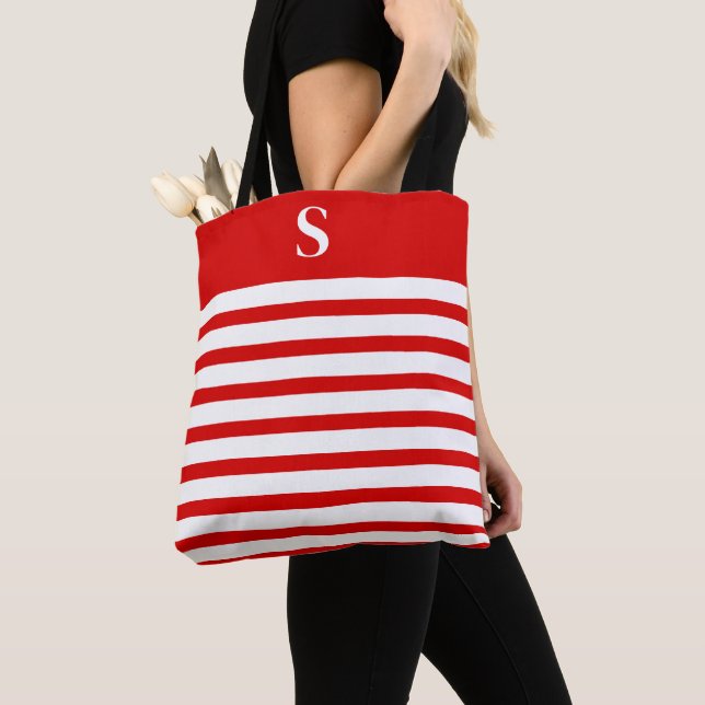 Bolso De Tela Custom Red Monogram  (Detalle)