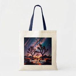 Bolso De Tela Custom Text Joshua Tree Night Sky Cosmic Landscape