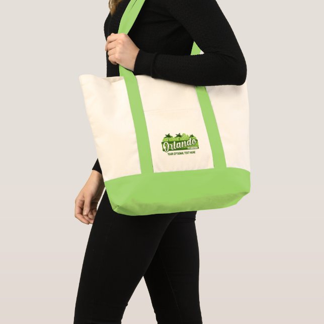 Bolso De Tela Custom Text Orlando Florida (Anverso (producto))
