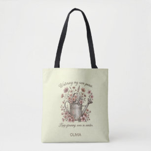 Bolso De Tela Custom Vintage Floral Botanical