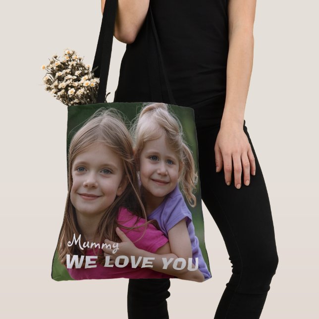 Bolso De Tela Customized with 2 and text (Detalle)