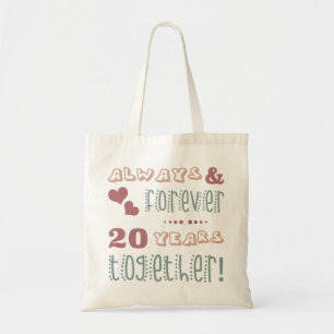 Bolso De Tela Cuta 20° Aniversario Boda