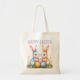 Bolso De Tela Cute acuarela Abundantes de Pascua Felices Pascuas