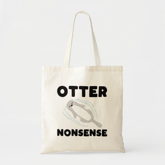 Bolso De Tela Cute and Funny Otter Tote Bag (Frente)