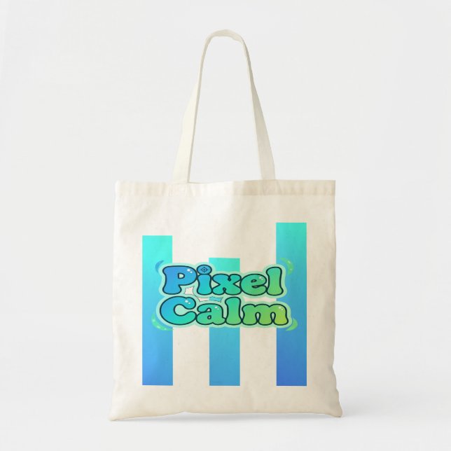Bolso De Tela Cute Anime Gamer Boy Pixel Calm (Frente)