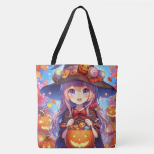 Bolso De Tela Cute Anime Halloween Witch