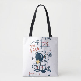 Bolso De Tela Cute Astronaut Space Cartoon Tote Bag