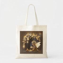 Bolso De Tela Cute Autumn Fairy with Glowing Flowers