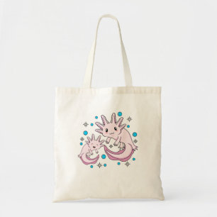 Bolso De Tela Cute Axolotl Kawaii Animal Axolotls Lover Mascota 