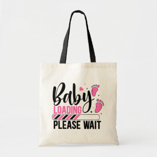 Bolso De Tela Cute baby loading word art