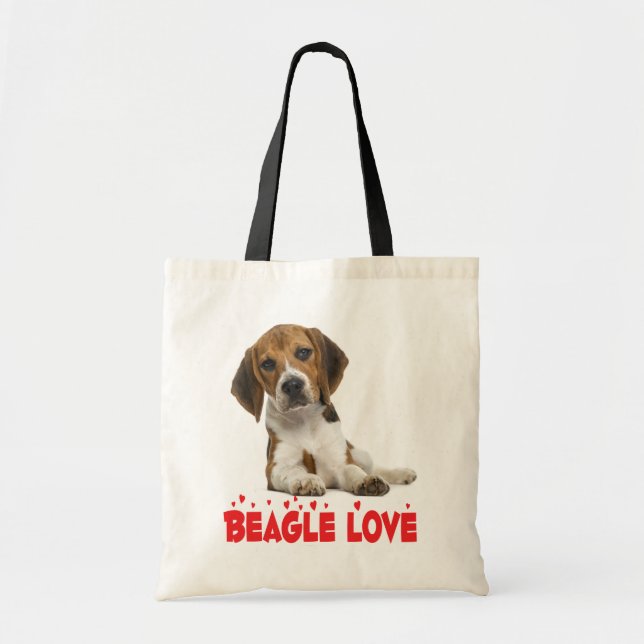 Bolso De Tela Cute Beagle Lover Gigante Cachorro Perro (Frente)
