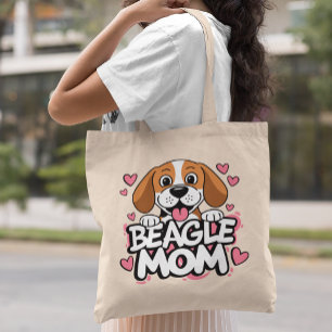 Bolso De Tela Cute Beagle Mom Dog Lover Regalos Personalizados B