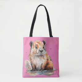 Bolso De Tela Cute Beaver