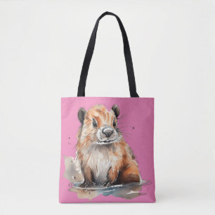 Bolso De Tela Cute Beaver