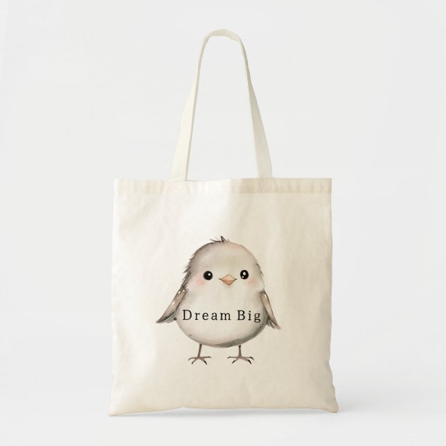Bolso De Tela Cute Bird (Frente)
