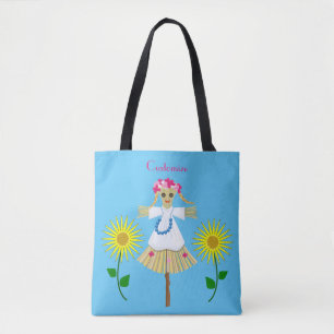 Bolso De Tela Cute Blonde Pigtails Scarecrow
