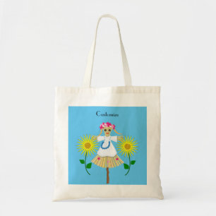 Bolso De Tela Cute Blonde Pigtails Scarecrow
